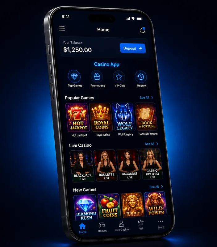 Casino app screen used to access Chicken Road withdrawals